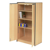 Tall lockable cupboard with 3 shelves hire