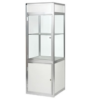 Glass Showcase Cabinet - illuminated/lockable hire