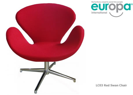 Swan Chair Red
