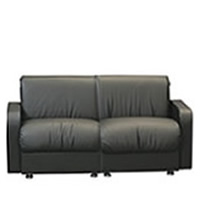 Buckingham two-seater Leather sofa hire