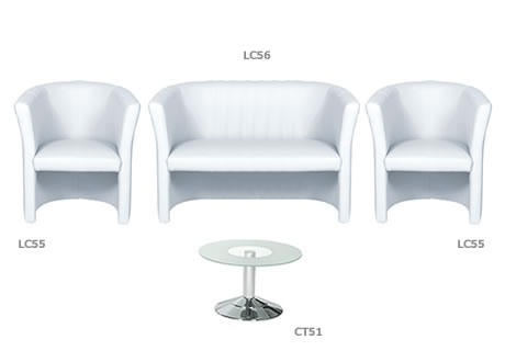 White Leather Armchair