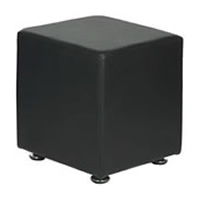 Cube Faux Leather Stool hire