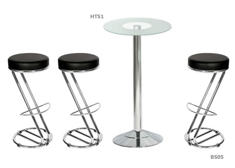 Zeta chrome frame bar stool