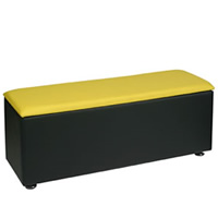 Faux Leather Bench - Colours to order hire