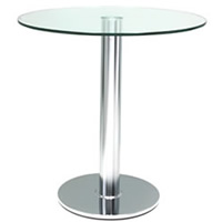Small Glass Cafe Table hire
