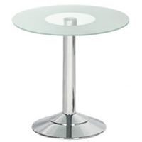 Glass Topped Round Table hire