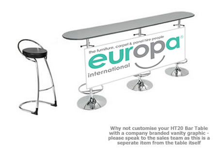 Bespoke HT20 Bar Table Graphic Only