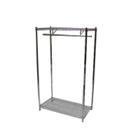 Chrome Rail Leather Display Stand hire